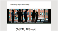 Desktop Screenshot of institutes.nines.org